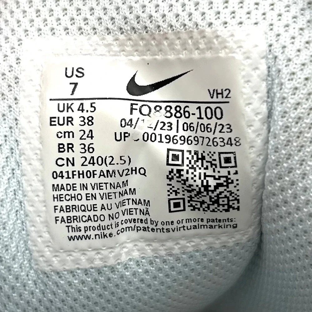 Nike Air Max SC Shoes Womens 7 White Lemon Mesh Suede Athletic Sneakers